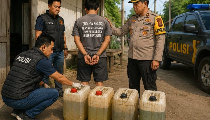 Polsek Parung Panjang Berhasil Amankan Terduga Pelaku Penyalahgunaan BBM Bersubsidi Jenis Pertalite