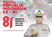 Satlantas Polres Sampang Ucapkan Dirgahayu RI ke-81, Usung Tema “Indonesia Berdaulat, Adil dan Makmur”