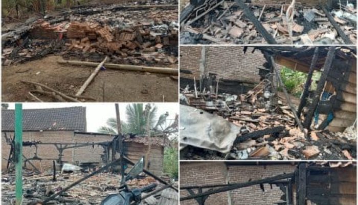 Si Jago Merah Mengamuk, Rumah Kayu Milik Haryati Komala Sari Ludes Terbakar