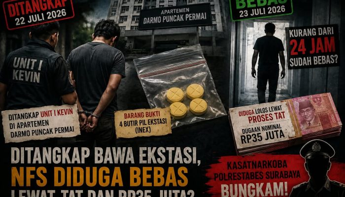 Ditangkap, Diproses TAT, Lalu Bebas? Dugaan Rp35 Juta dalam Kasus NFS Jadi Tanda Tanya Besar