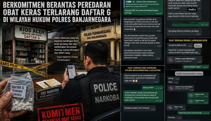 KBO Narkoba Polres Banjarnegara Berkomitmen Berantas Peredaran Obat Keras Terlarang Daftar G Di Wilayah Hukum Polres Banjarnegara