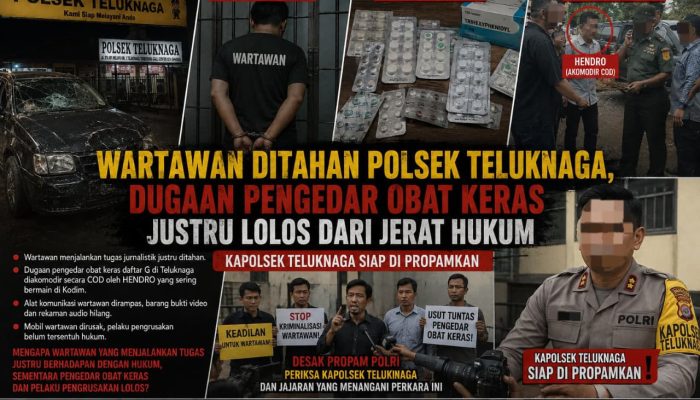 Wartawan Ditahan Polsek Teluknaga, Dugaan Pengedar Obat Keras Justru Lolos dari Jerat Hukum. Kapolsek Teluknaga Siap di Propamkan