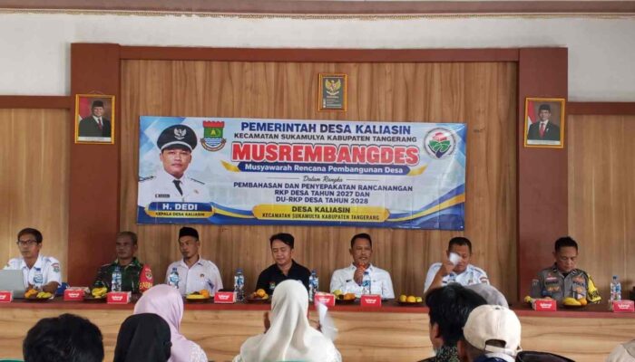 Musrenbangdes Desa Kaliasin, Kades H. Dedi Prioritaskan Kesehatan, Ketahanan Pangan, dan SDM