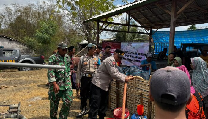 Polresta Sumenep Salurkan Bantuan Air Bersih untuk 440 KK di Desa Gendang Barat