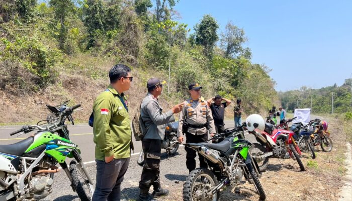 Polres Malang Gencarkan Deteksi Dini Karhutla, Sisir Area BKPH Sengguruh di Bantur