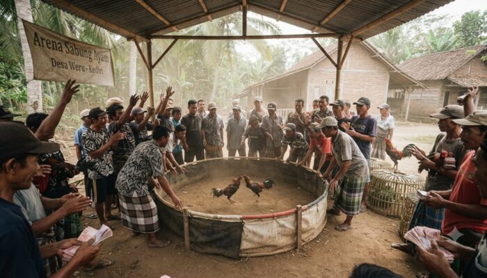 Sabung Ayam di Desa Weru Disorot, Publik Pertanyakan Pengawasan APH Kediri
