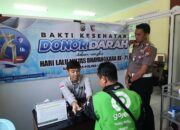 Sambut Hari Lalu Lintas Bhayangkara, Satlantas Polres Lumajang Gelar Cek Kesehatan Gratis Driver Ojol