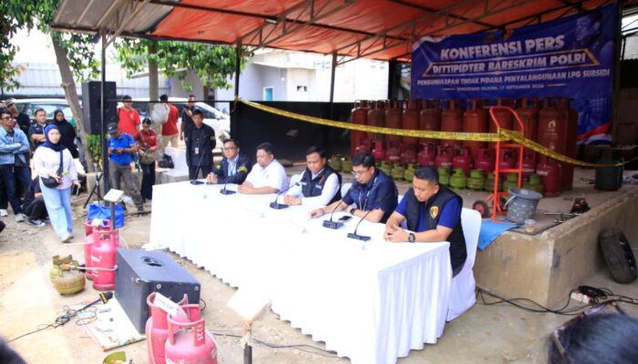Bareskrim Polri Bongkar Penyalahgunaan LPG Subsidi, 910 Tabung Diamankan