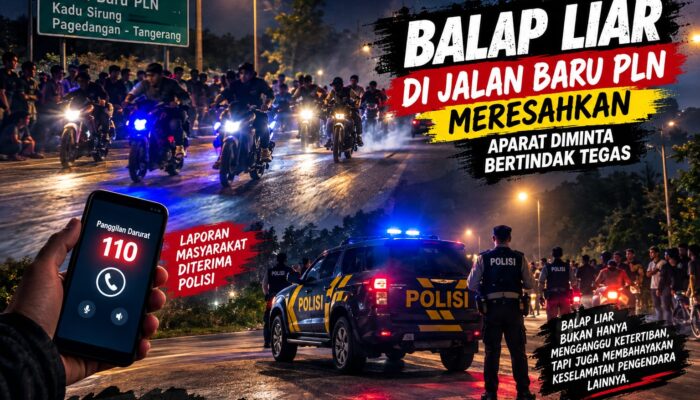 Balap Liar di Jalan Baru PLN Meresahkan, Aparat Diminta Bertindak Tegas