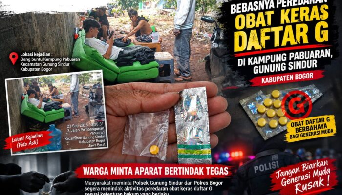 Sebuah Gang Di Gunung Sindur Jadi Tempat Transaksi Obat Keras Terlarang, Aparat Seolah Tutup Mata