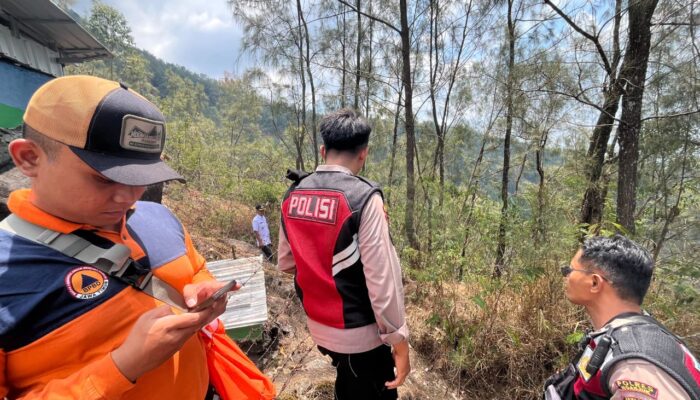 Polres Nganjuk Siagakan Personel Pasca-Karhutla Gunung Wilis, Antisipasi Bara Api Kembali Muncul