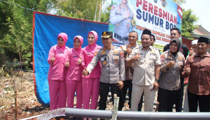 Polres Pasuruan Bangun Sumur Bor untuk Masyarakat di Randugong, Atasi Dampak Kemarau