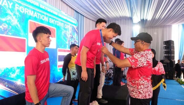 Polri Sukses Gelar Dua Kejuaraan Indoor Skydiving Internasional di Wind Tunnel Brimob