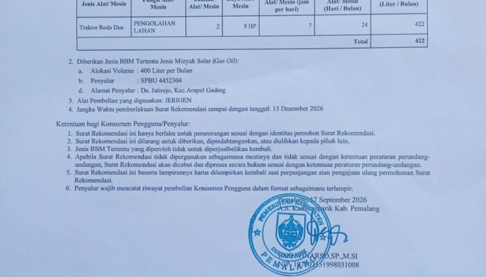 SPBU 44-523-04 Comal Bantah Dugaan Penyalahgunaan Penyaluran Bio Solar