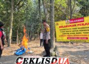 Respon Cepat Aduan Masyarakat, Polres Kediri Bongkar Arena Sabung Ayam di Plosorejo