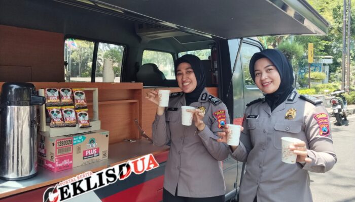 Polres Gresik Gencarkan Inovasi Kopi Keliling, Bangun Kedekatan dengan Warga Ajak Jaga Kamtibmas