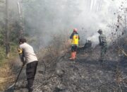 Polres Ngawi dan Tim Gabungan Jinakan Api di Gunung Botak, Medan Berat Jadi Tantangan