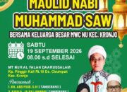 MWC NU Kronjo Gelar Peringatan Maulid Nabi, Hadirkan Ceramah dan Layanan Sosial