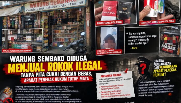 Warung Sembako Diduga Menjual Rokok Ilegal Tanpa Pita Cukai Dengan Bebas, Aparat Penegak Hukum Tutup Mata