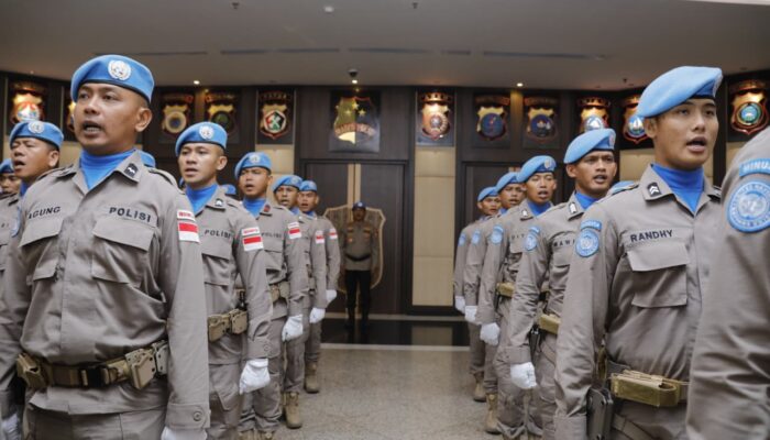 Polri Lepas 140 Personel FPU 8 MINUSCA, Siap Jalankan Misi Perdamaian di Afrika Tengah