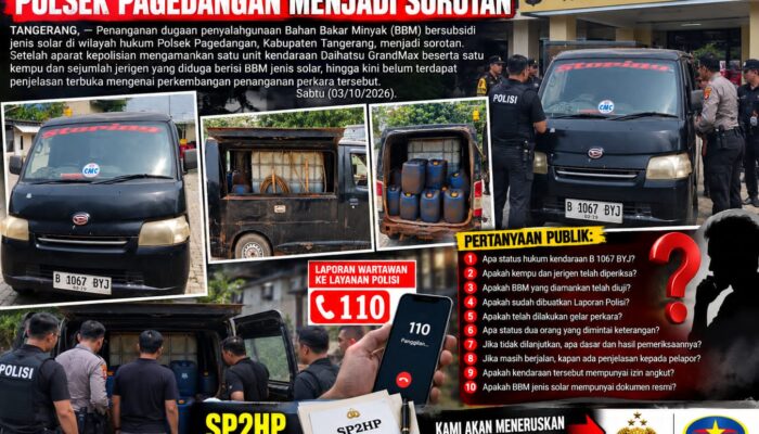Tidak Adanya Kejelasan Hukum, Polsek Pagedangan Jadi Sorotan