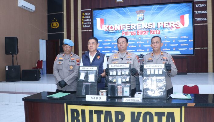 Wujudkan ‘Zero Narkoba’, Polres Blitar Kota Ungkap Sejumlah Kasus Narkotika dan Amankan Tersangka Pengedar