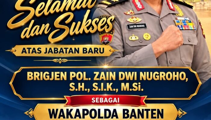 Ketua Umum GWI Ucapkan Selamat atas Jabatan Baru Wakapolda Banten Brigjen Pol. Zain Dwi Nugroho, Semoga Amanah dan Sukses Selalu