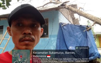 Pohon Tumbang Timpa Gedung TK di Benda, FKDM dan Warga Bergotong Royong
