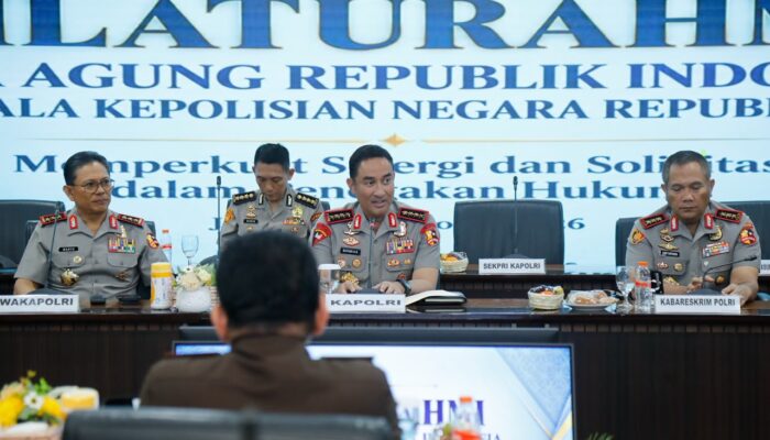 Temui Jaksa Agung, Kapolri Suyudi Dorong Kolaborasi Penegakan Hukum