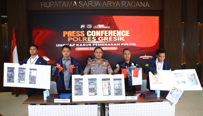 Polres Gresik Gerak Cepat Amankan Sindikat DC Pinjol Fiktif di Lampung