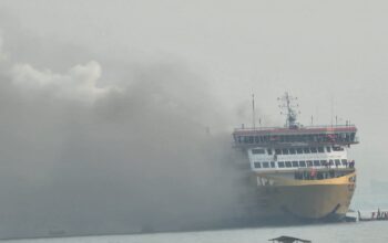 KMP Batu Mandi Terbakar di Perairan Merak, Proses Evakuasi Sedang Berlangsung