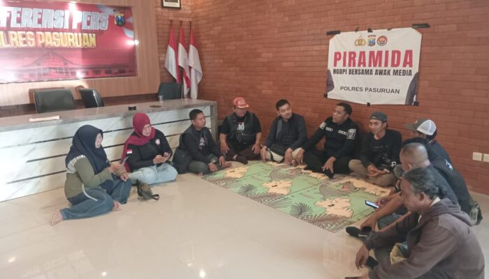 PIRAMIDA Polres Pasuruan, Ngopi Bersama Awak Media Perkuat Sinergi dan Komunikasi